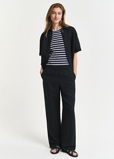 Siyah Relaxed Fit Kadın Pantolon