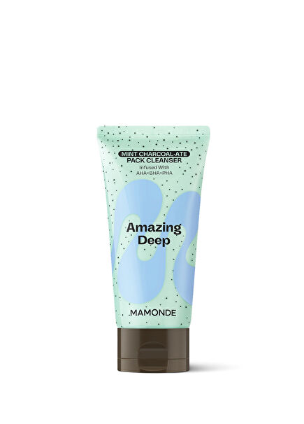Amazing Deep Mint Charcoal-ate Mask To Foam Cleanser Pore Purifying & Cooling Mint & Charcoal Mask Foam Cleanser 135 gr