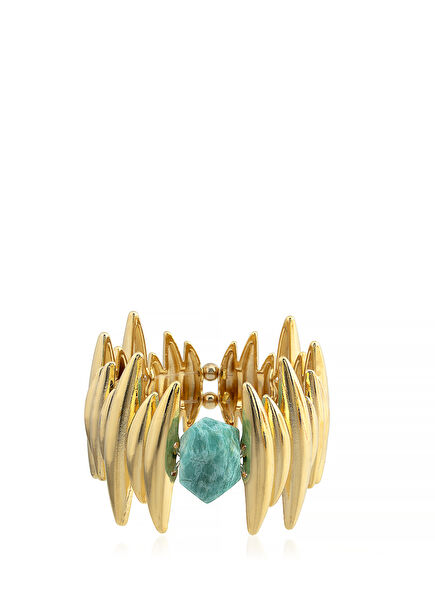 Aurora 24 Gold Plated Women's Bracelet with Natural Stones