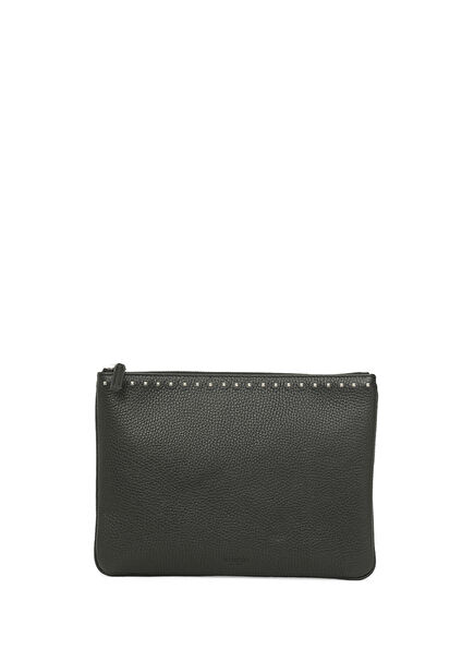 Rockstud Siyah Erkek El Portföyü