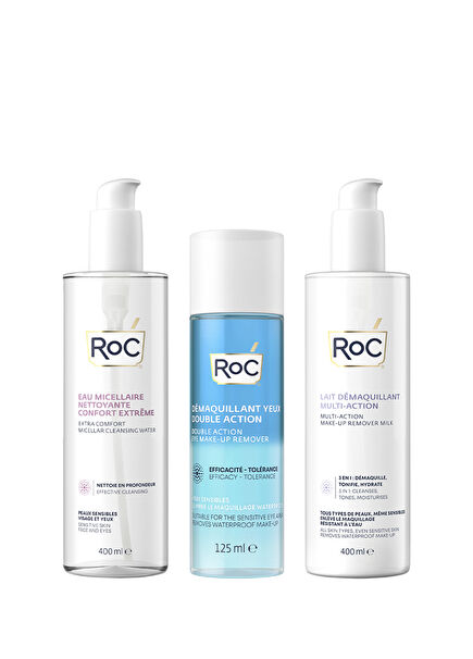 Extra Comfort & Double Action & Multi Action Yüz Makyaj Temizleme Seti