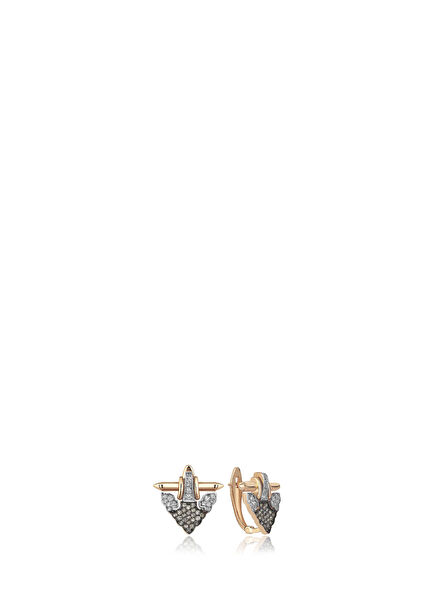 Horn Earring 14 Karat Women's Gold Earrings