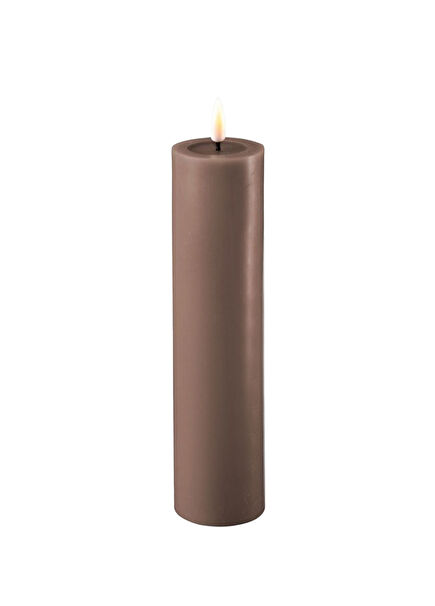 RF-0094 Moka LED Brown Candle 5x20 cm