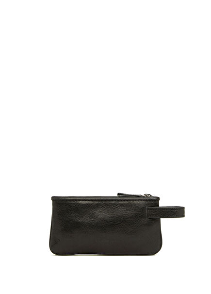 Black Men's Leather Clutch