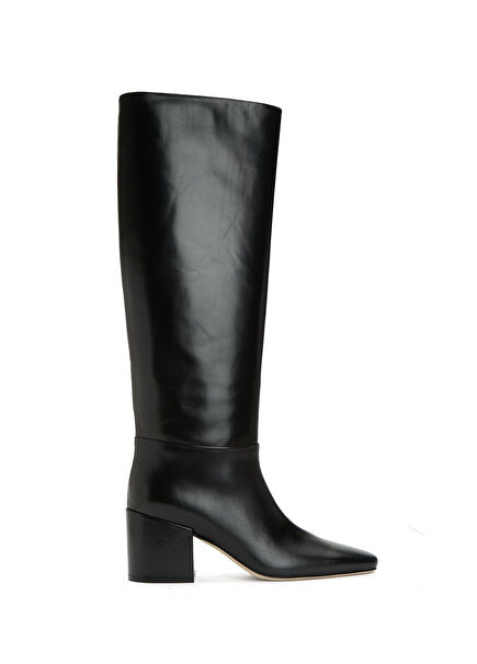 Siyah Kadın Deri Çizme