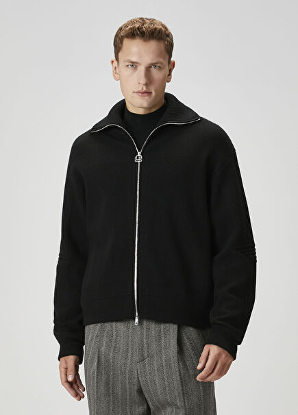 Siyah Yün Triko Hırka