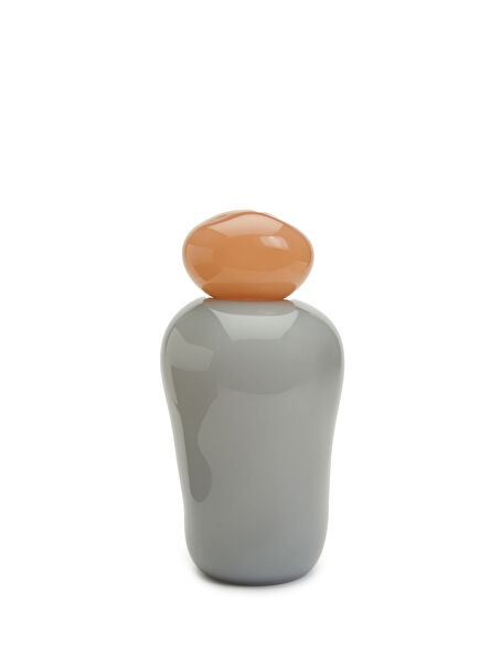 Bon Bon Mega Salmon Blue Glass Object