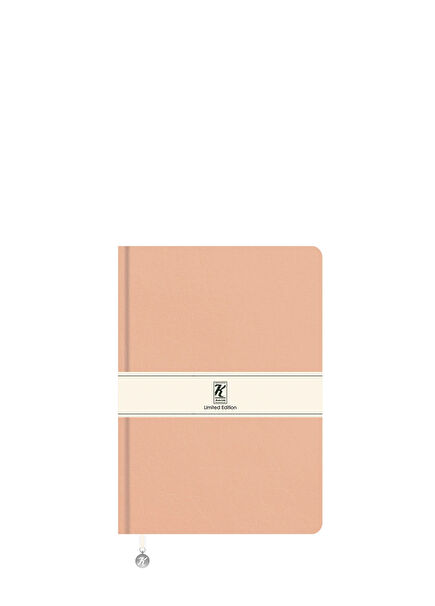 Limited Edition A5 Salmon Thermo Leather and Lined Notebook with Flexible Cover