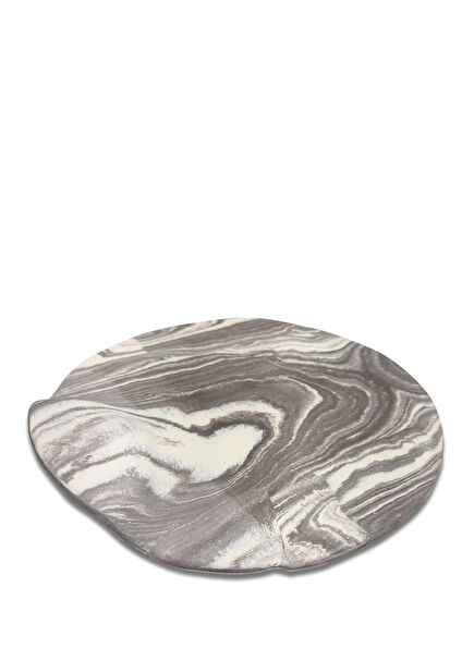 Marble Patterned Porcelain Plate