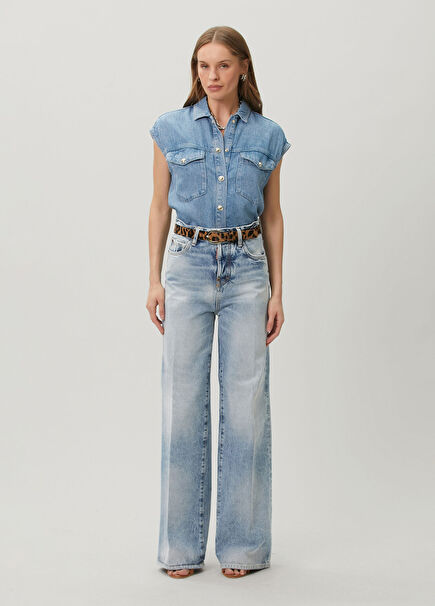 Baggy Fit Mavi Jean Pantolon