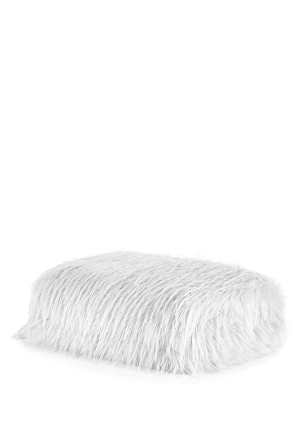 White Plush Decorative Throw Blanket 140 x 190 cm