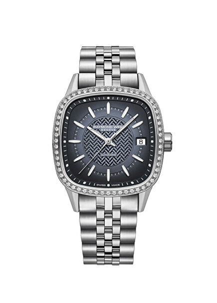 RW2490STS50051 Diamond-Studded Metallic Grey Women's Wristwatch