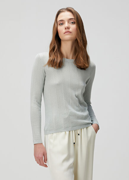 Blue Cashmere Sweater