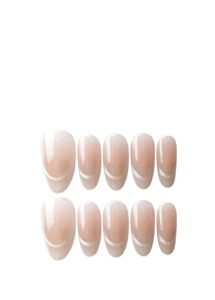 Long Oval 10-Pack Skin Color Prosthetic Artificial Nails