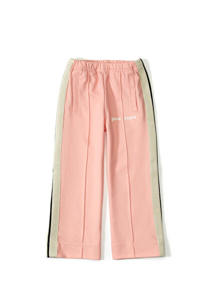 Pink and White Striped Girl's Trousers