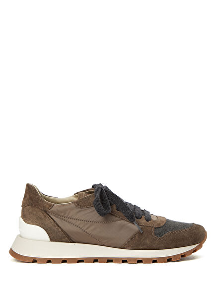 Kahverengi Kadın Deri Sneaker