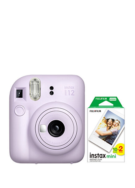 Instax Mini 12 Lila Fotoğraf Makinesi + 20'li Mini Film