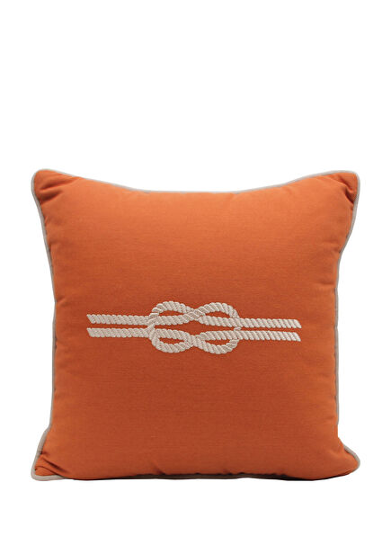 Sunbrella Knot Turuncu 45x45cm Dekoratif Yastık