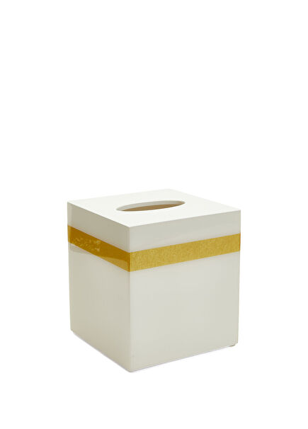 White Gold Napkin Holder