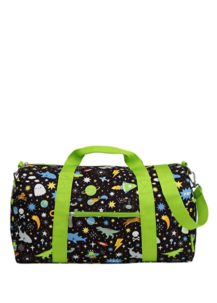 Little Lovely Galaxy Patterned Black Boys' Sports and Travel Bag