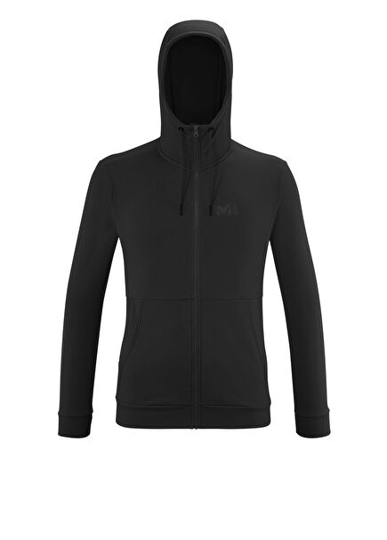 Miv9712 0247 Granite C HD Hooded Full Zip Black Men's Fleece