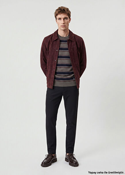 Plum Suede Shirt