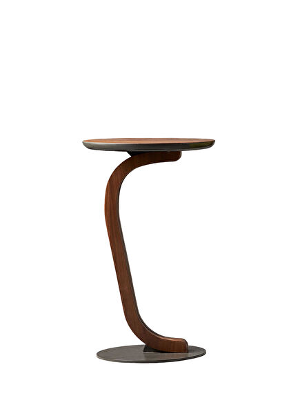 Spot Walnut Veneer Side Table