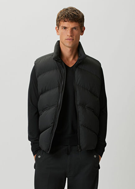 Black Puff Vest