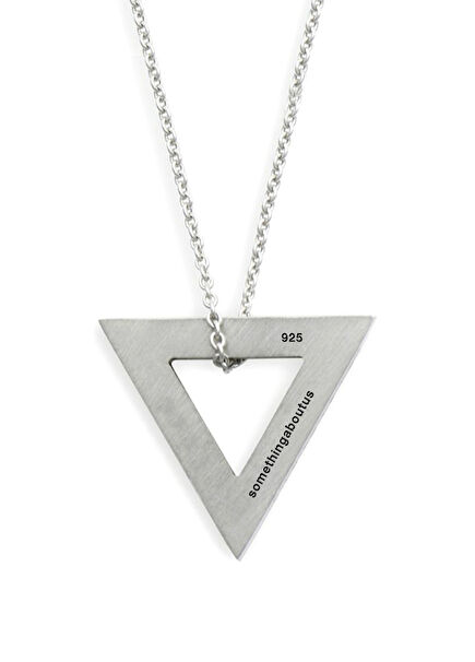 Triangle Necklace 925 Ayar Gümüş Erkek Kolye