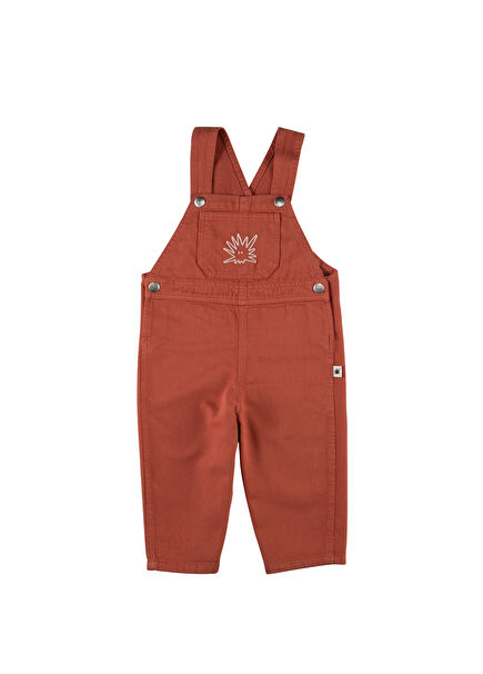 Yucca Terracotta Organik Pamuklu Unisex Bebek Salopet 