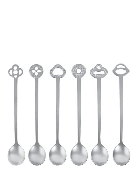Party Paslanmaz Çelik 6'lı Kokteyl Kaşığı