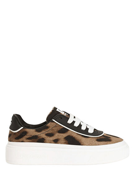 Leopar Desenli Kız Çocuk Sneaker