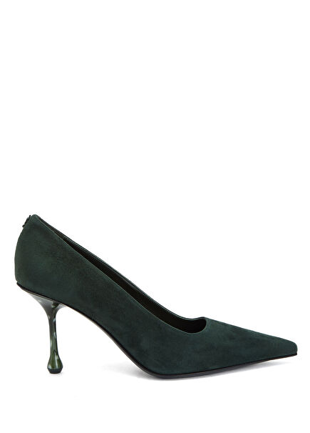 Ixia Dark Green Suede Stiletto