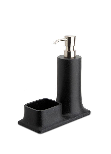 Matte Black Nickel Countertop Detergent Dispenser and Sponge Dispenser