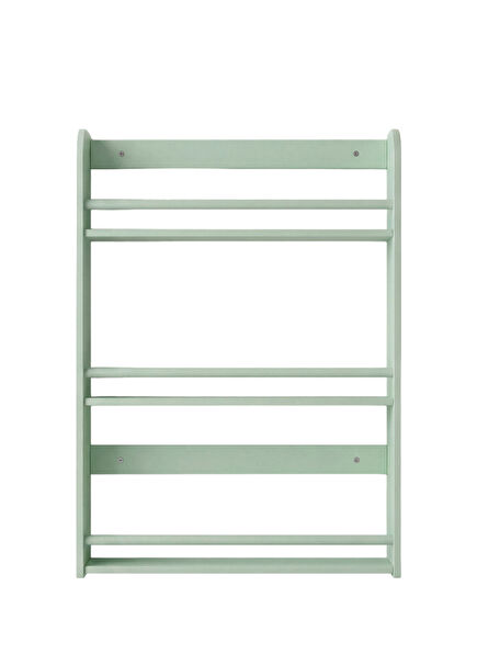 Fox Water Green Wooden Children's Room 3-Piece Montessori Wall Shelf