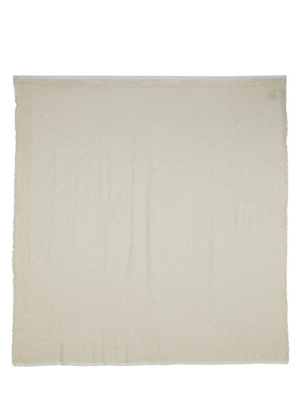Beige Patterned Women's Shawl