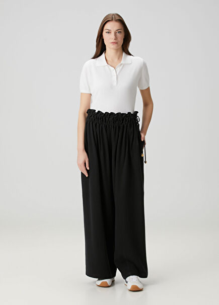 Relaxed Fit Siyah Pantolon