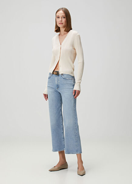 Harper Crop Blue Jeans