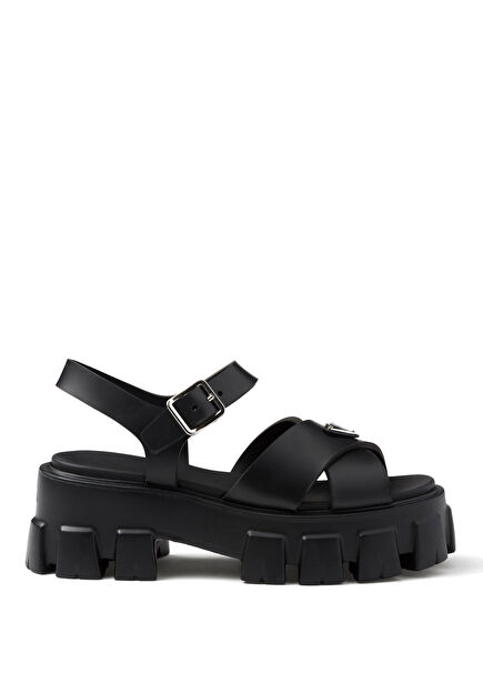 Monolith Kauçuk Siyah Kadın Sandalet