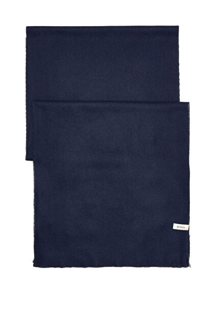 Lacivert Logo Detaylı Erkek Atkı