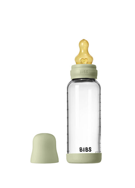 Baby Bottle Complete Set Sage Yeşil Cam Biberon 240 ml