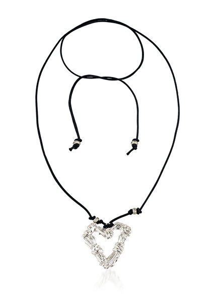 Silver Pulse Kalp Kadın Altın Kaplama Kolye