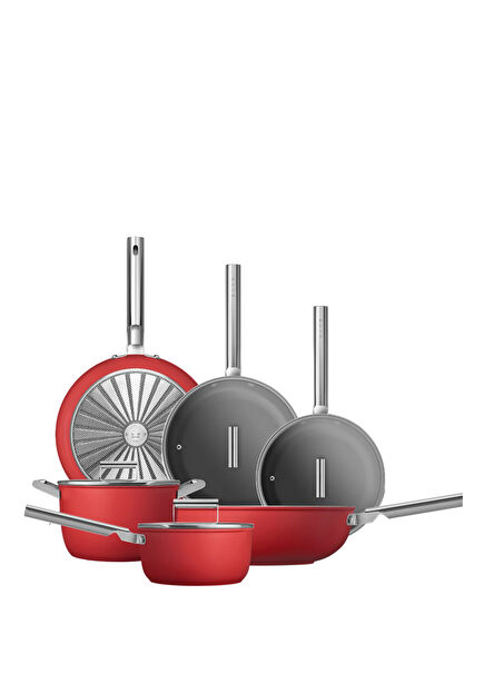Cookware Grande Red 6-Piece Pan Set