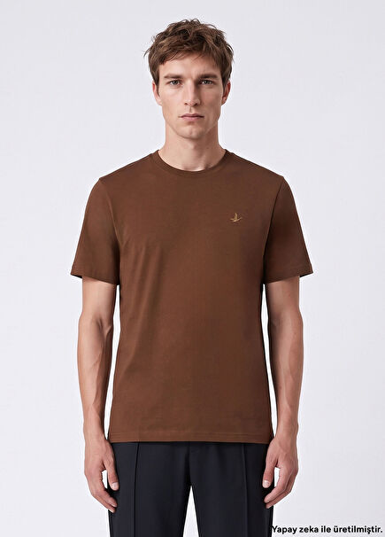 Relaxed Fit Brown T-shirt