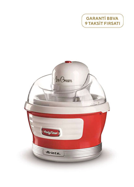 Party Time Kırmızı Dondurma Makinesi