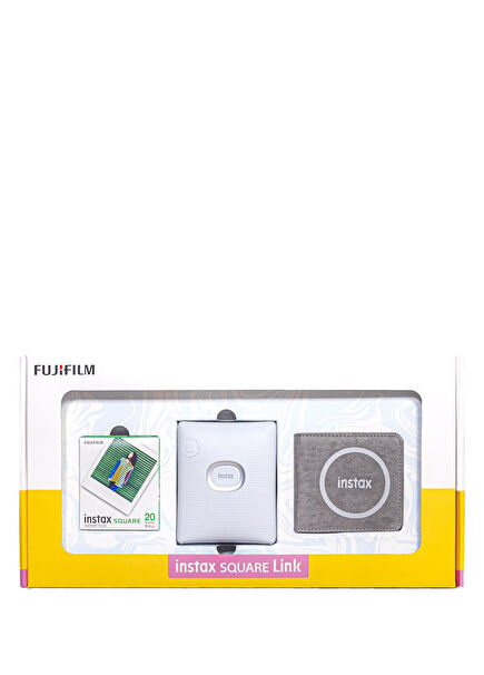 Instax Square Link White Bundle Box Smartphone Printer