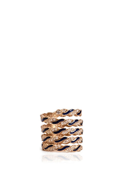 Euvul No. 3 Diamond Women's Gold Ring