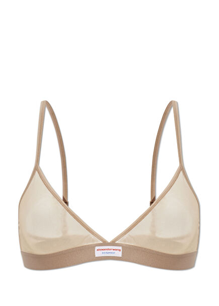 Skin Logo Patched Bra