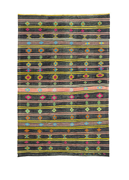 Jeremia Ethnic Patterned Cicim Wool Rug 256x390 cm