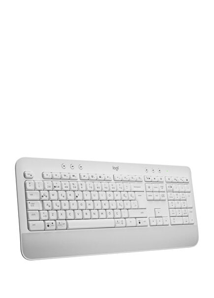 Signature K650 Wireless White Keyboard with Wrist Support 920-010973